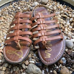 Sam Edelman Garland Brown leather Sandals